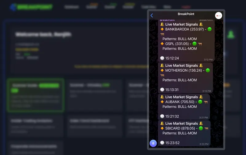 Real-Time Alerts (Web & Mobile) Screenshot